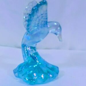 Fenton Turquoise Glass Figurine